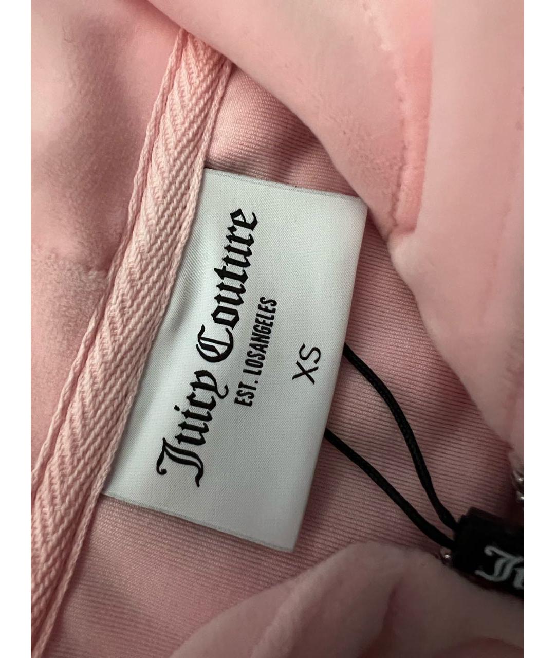 JUICY COUTURE Коралловый велюровый костюм с брюками, фото 3