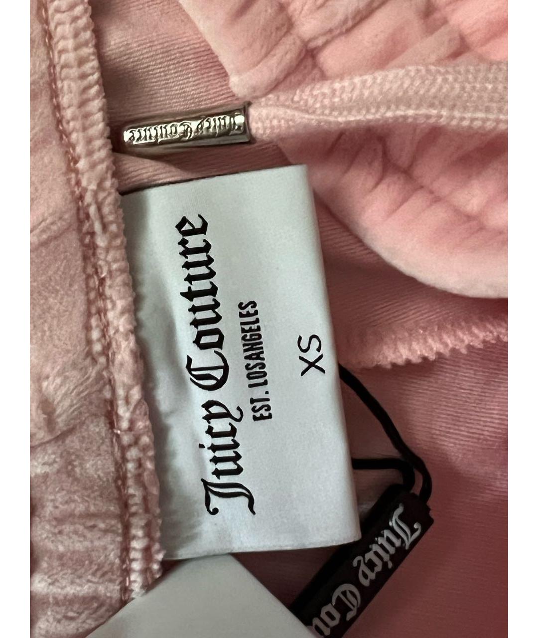 JUICY COUTURE Коралловый велюровый костюм с брюками, фото 5