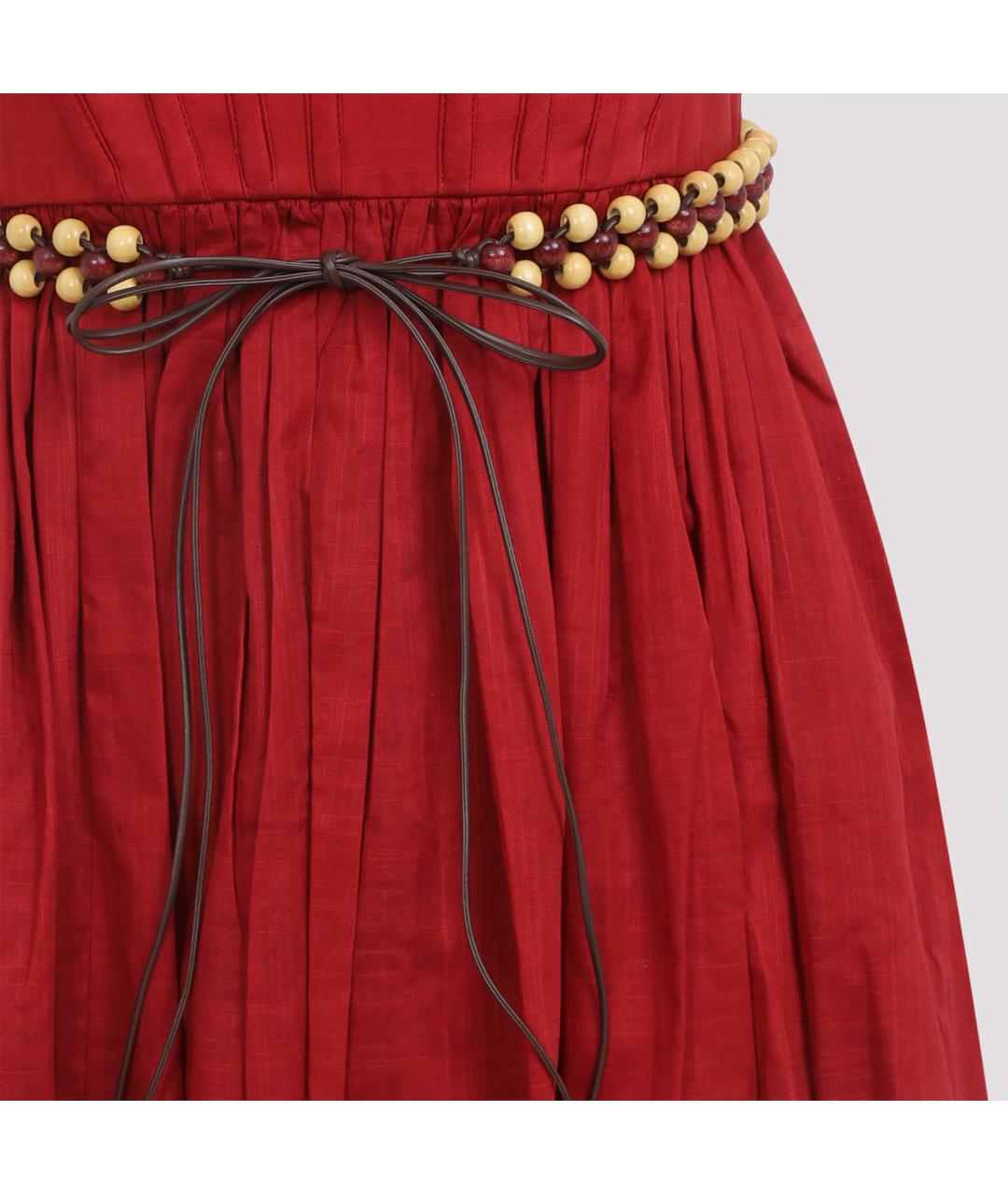 ZIMMERMANN Красное хлопковое платье, фото 6