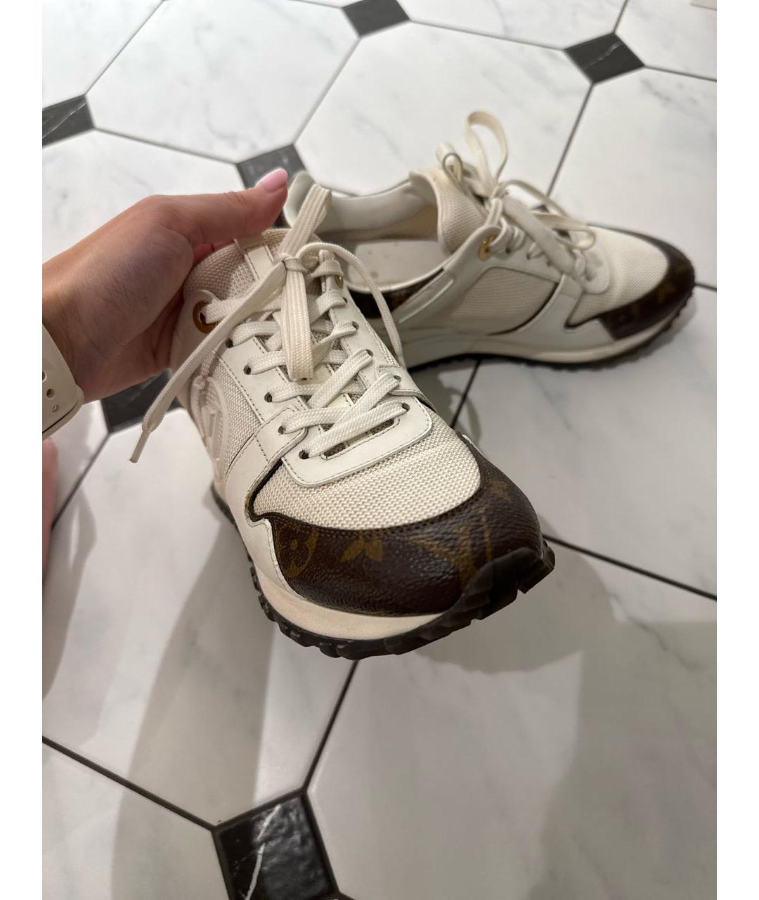 LOUIS VUITTON Белые кроссовки из искусственной кожи, фото 7