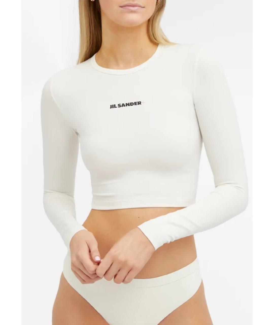 JIL SANDER Белый полиамидовый купальник, фото 4