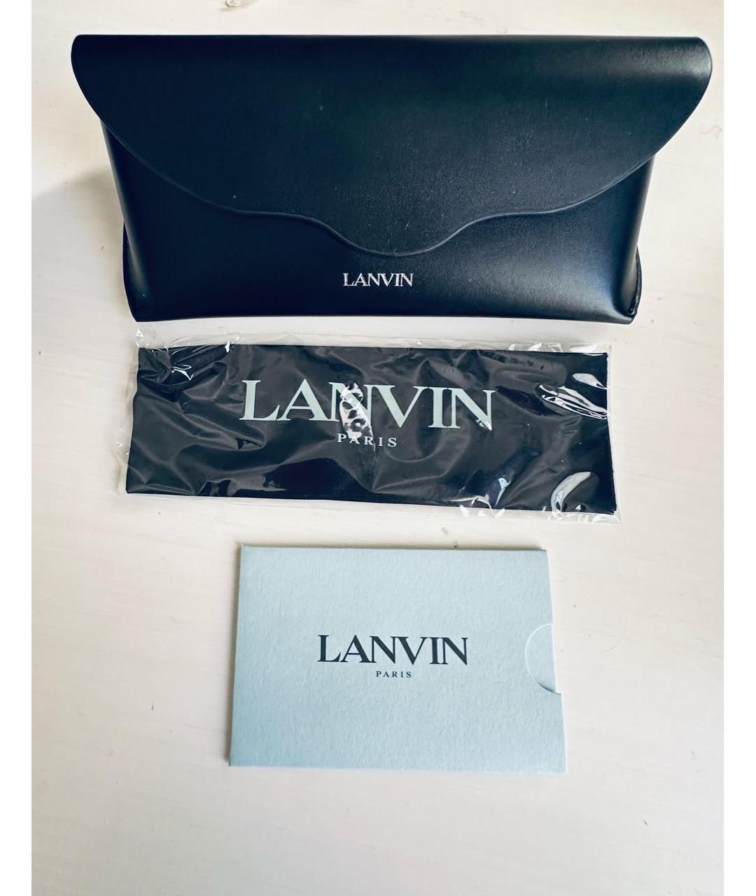 LANVIN Белые пластиковые солнцезащитные очки, фото 4