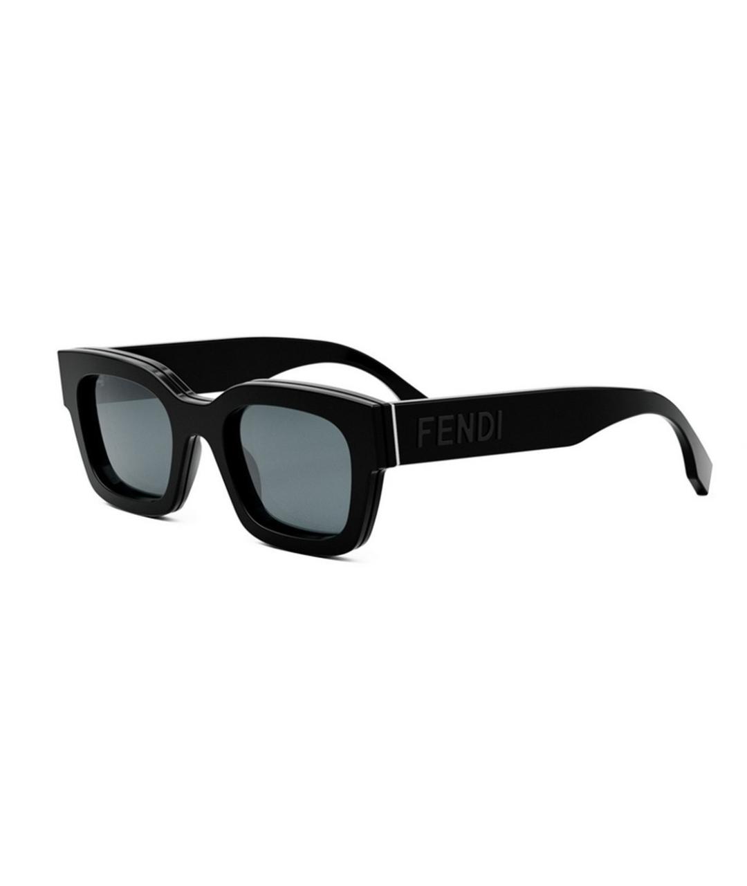 FENDI Черные солнцезащитные очки, фото 1