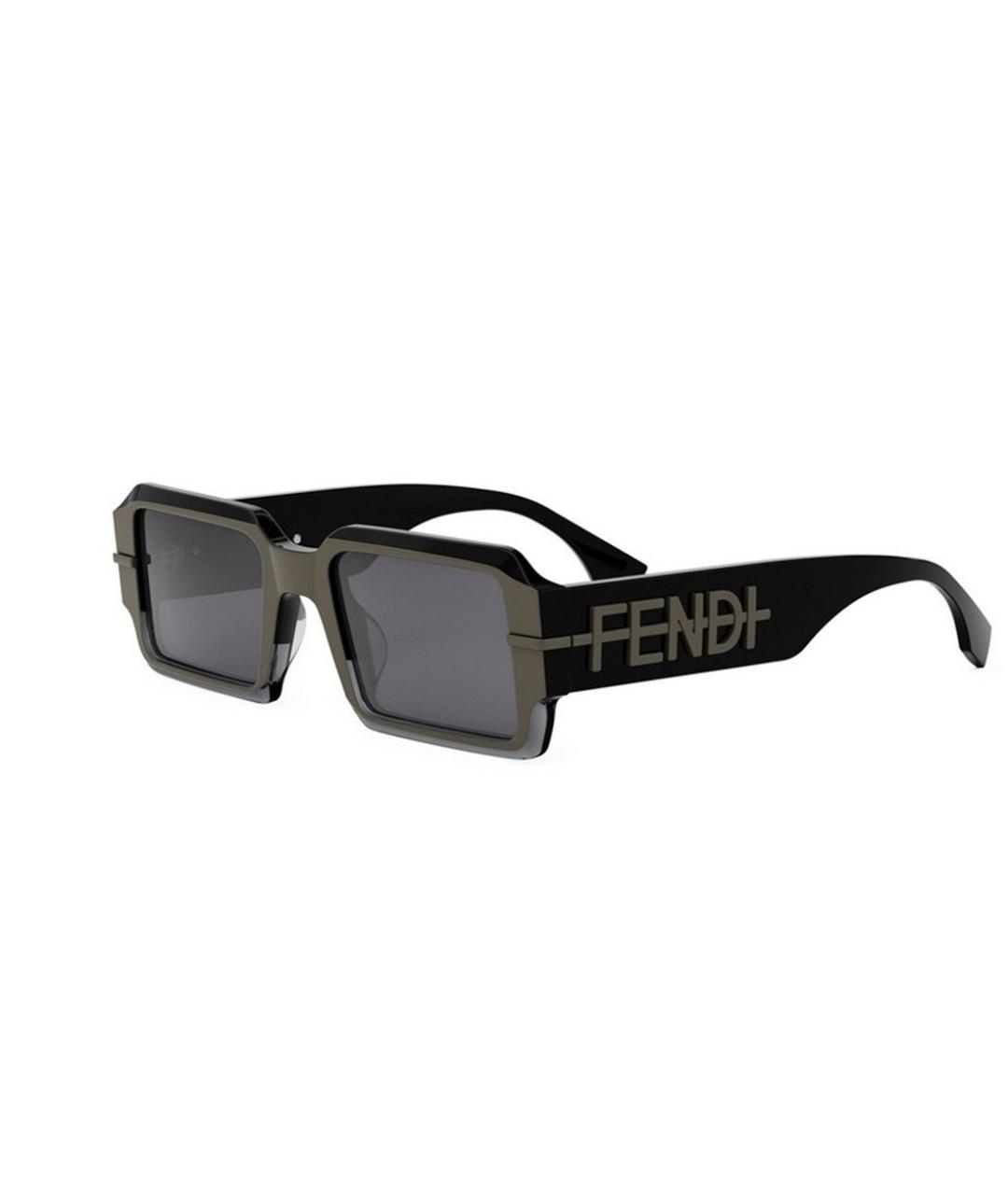 FENDI Черные солнцезащитные очки, фото 1