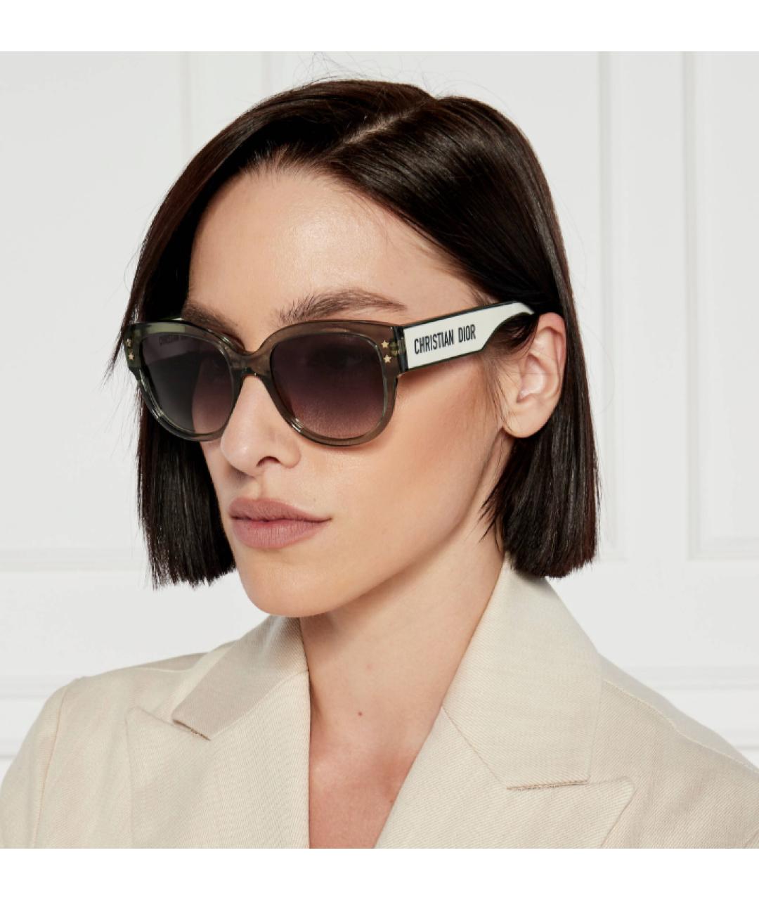 CHRISTIAN DIOR Серые солнцезащитные очки, фото 3