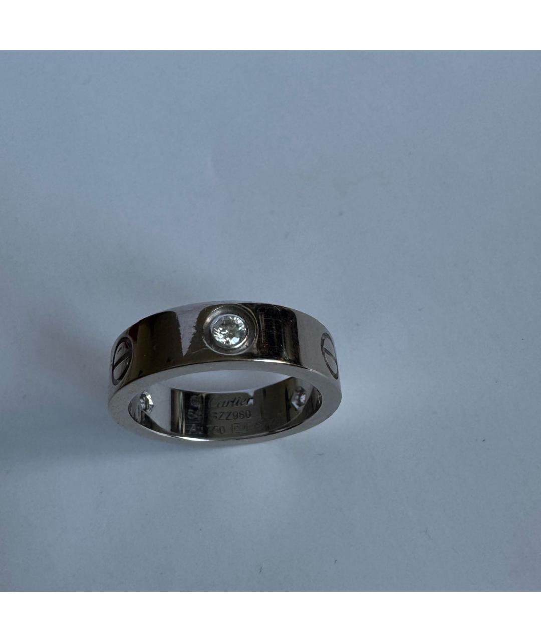 CARTIER Серебряное кольцо из белого золота, фото 2