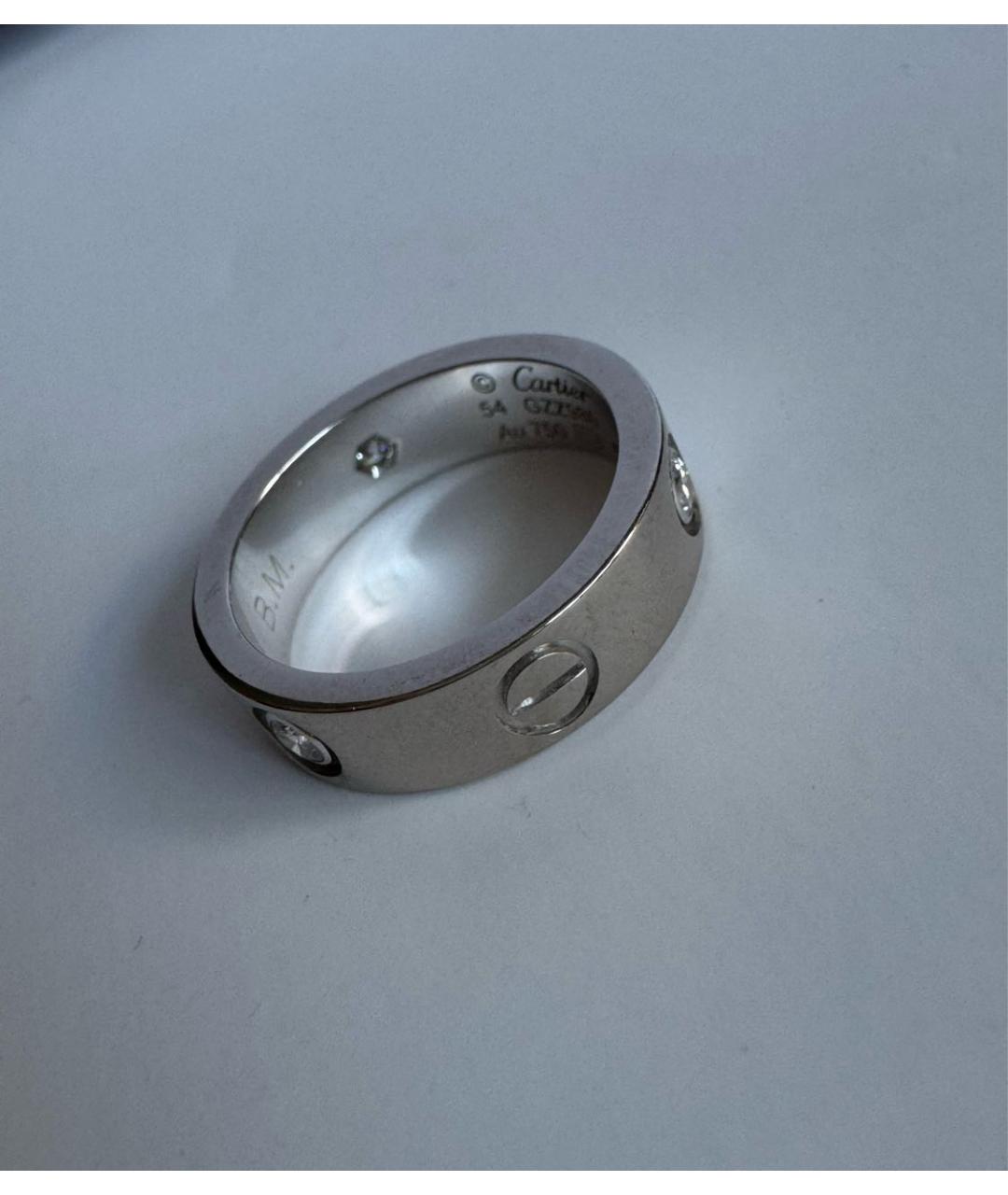 CARTIER Серебряное кольцо из белого золота, фото 4