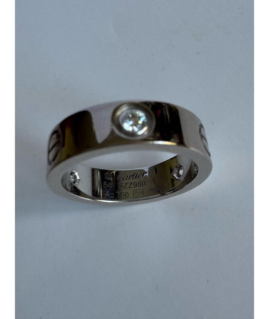 CARTIER Серебряное кольцо из белого золота, фото 3