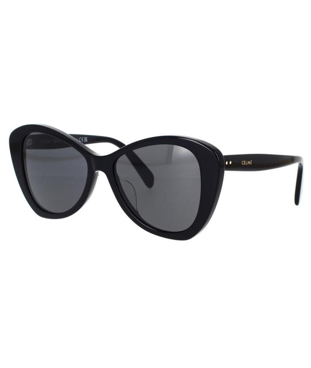 CELINE Черные пластиковые солнцезащитные очки, фото 2