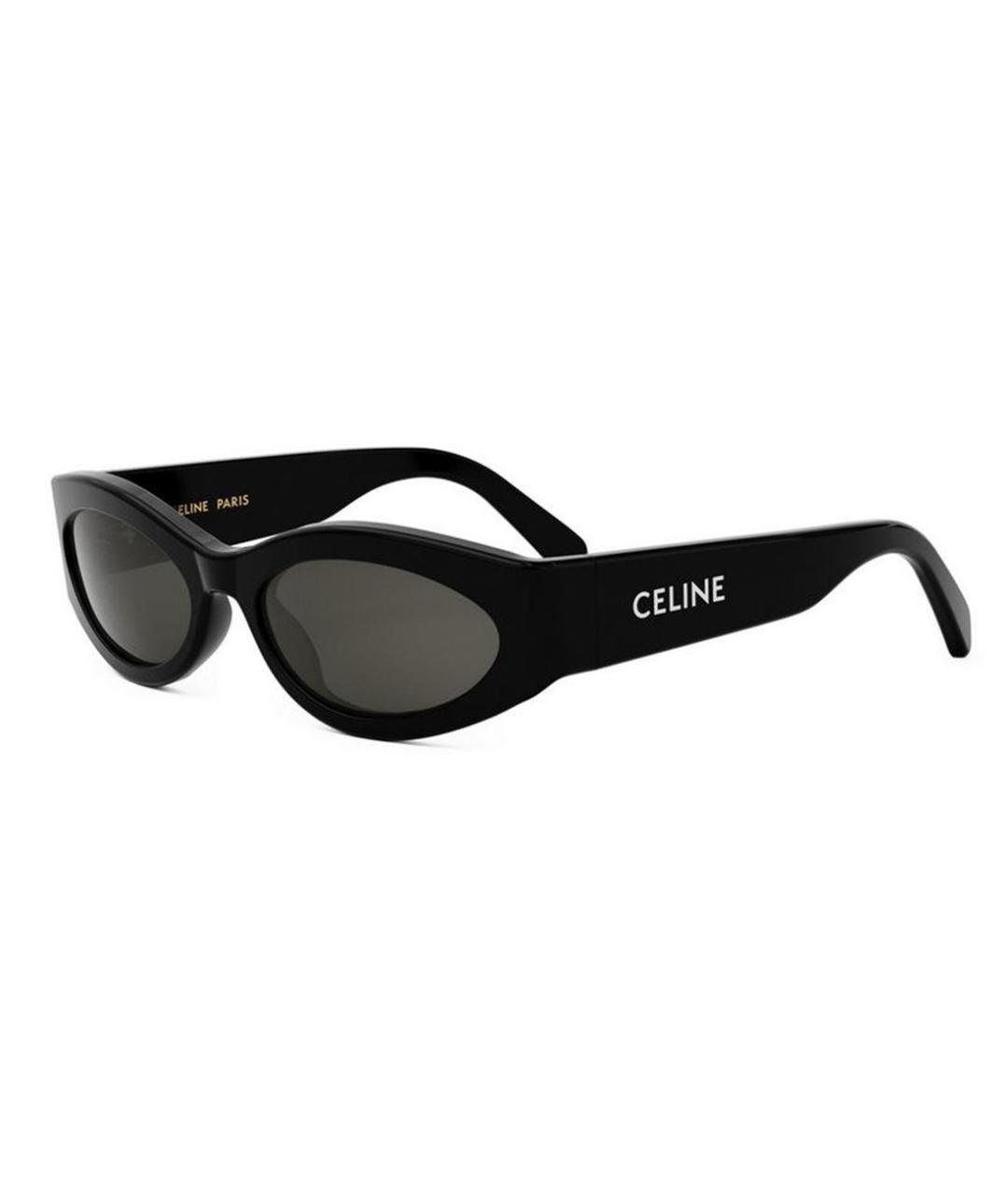 CELINE Черные пластиковые солнцезащитные очки, фото 1