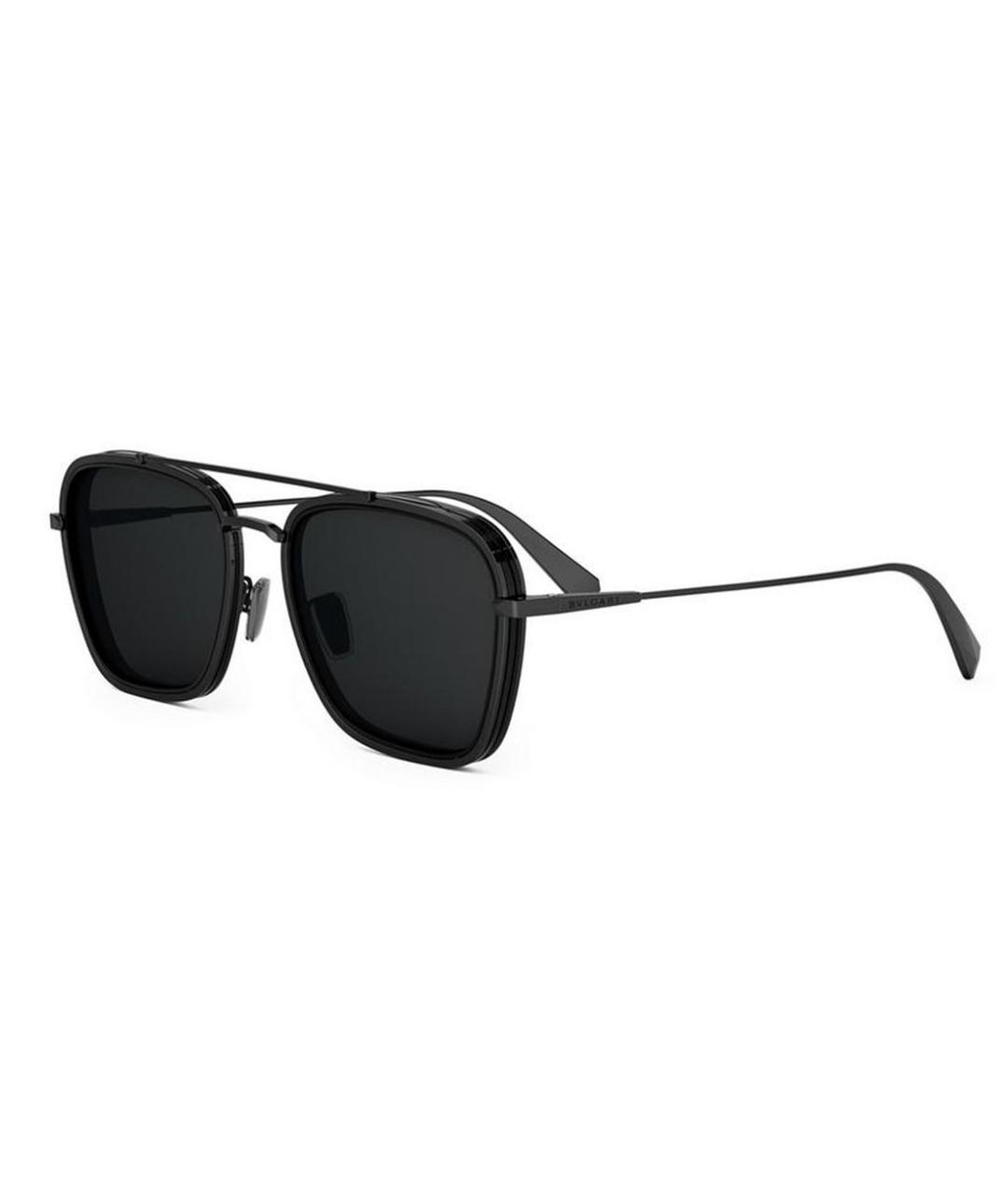 BVLGARI Серые металлические солнцезащитные очки, фото 2