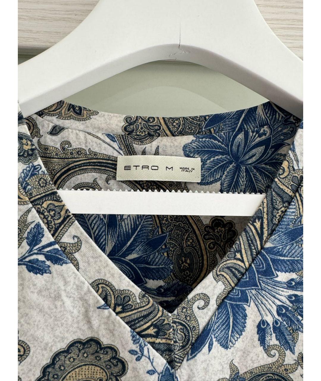 ETRO Бежевая хлопковая футболка, фото 2