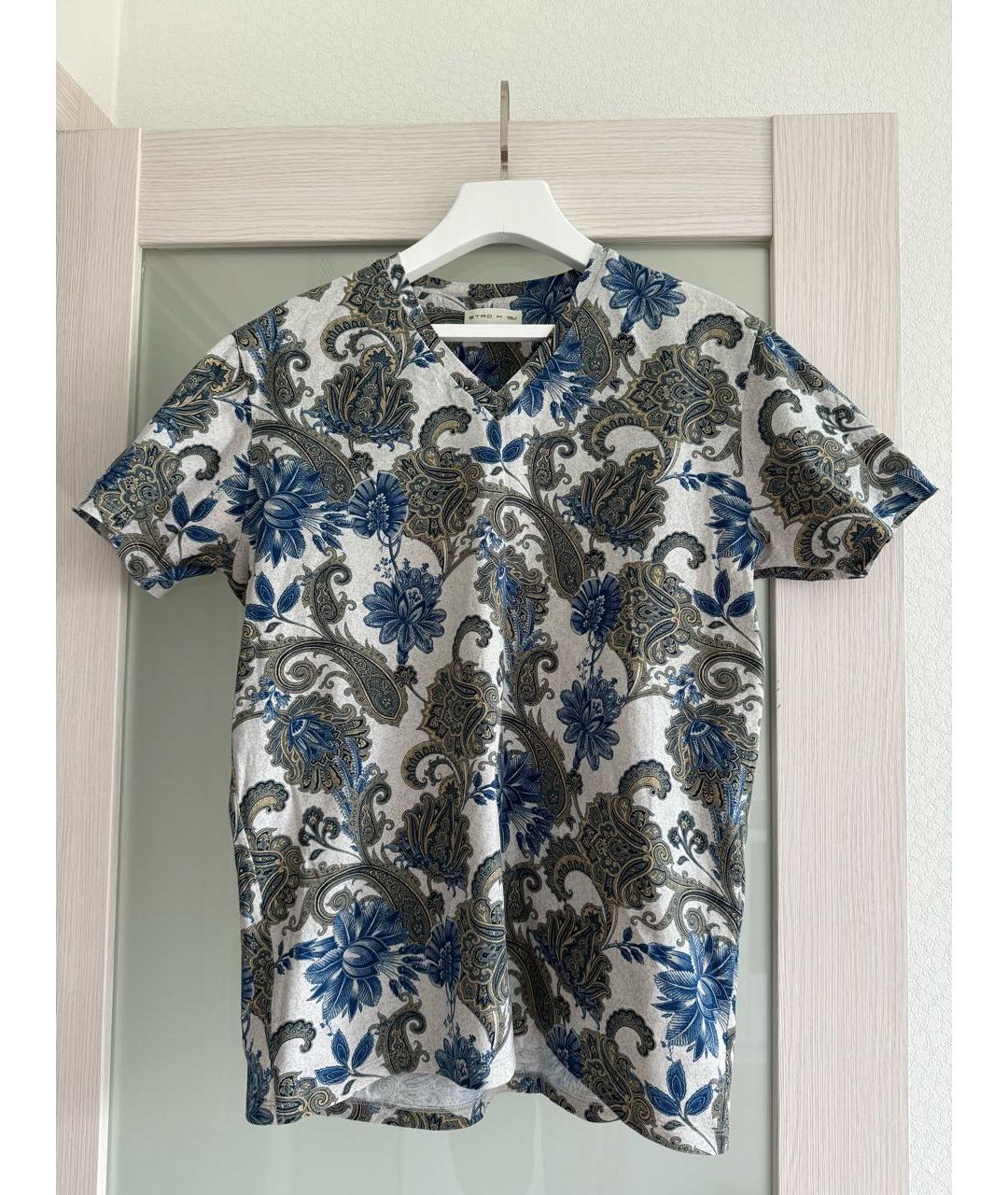 ETRO Бежевая хлопковая футболка, фото 9