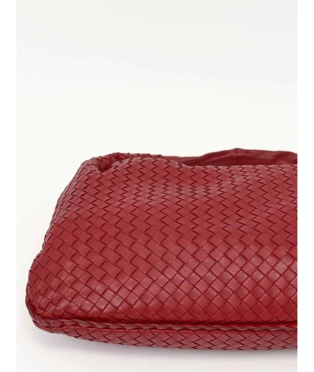 BOTTEGA VENETA Красная кожаная сумка тоут, фото 6