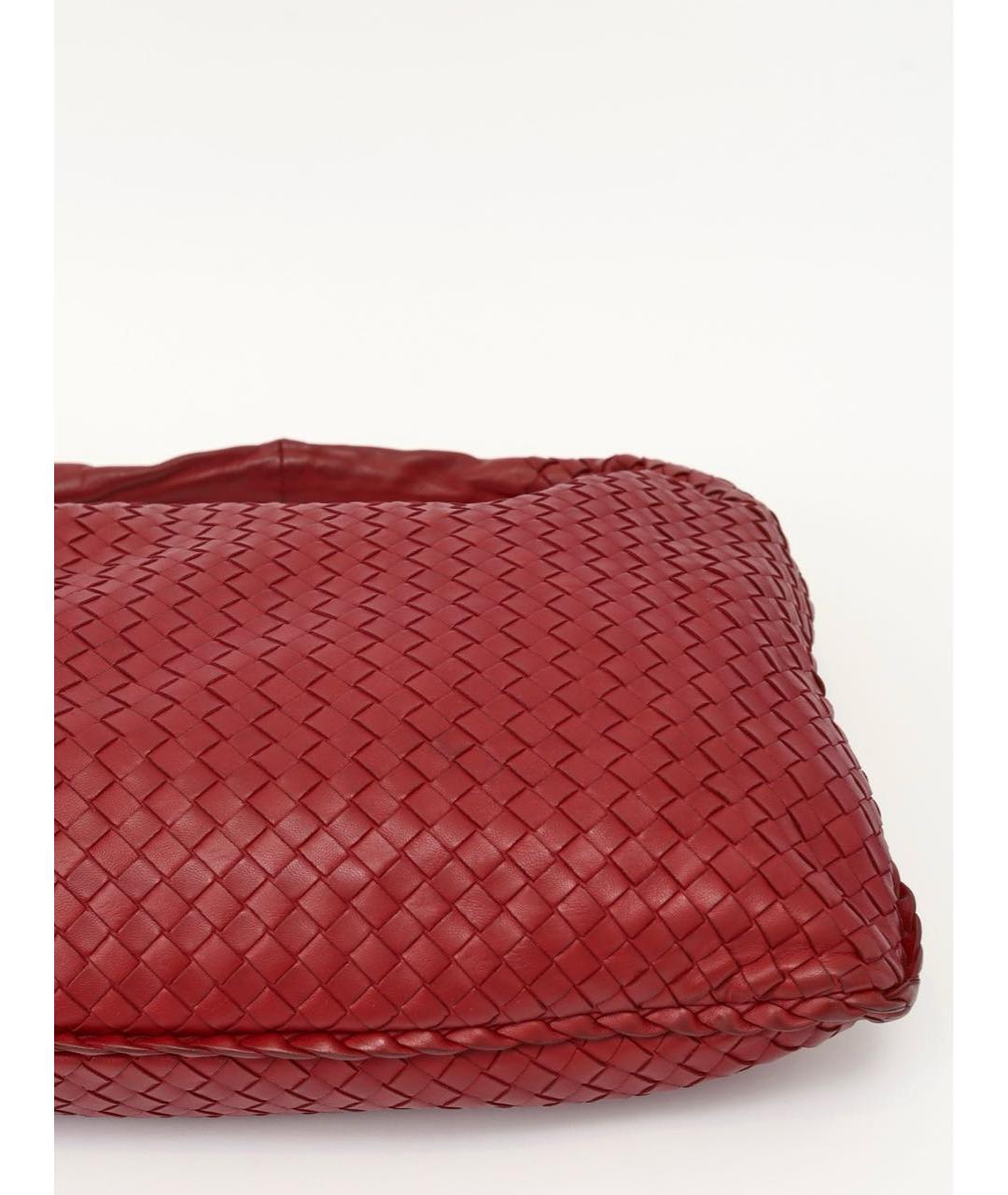 BOTTEGA VENETA Красная кожаная сумка тоут, фото 7