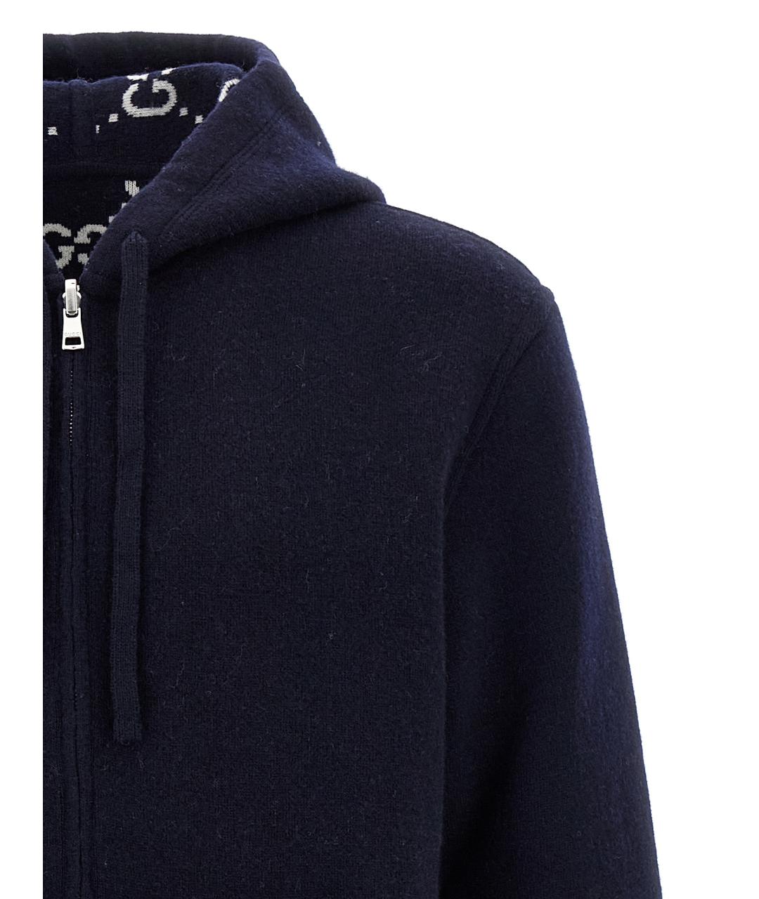GUCCI Синяя шерстяная куртка, фото 4