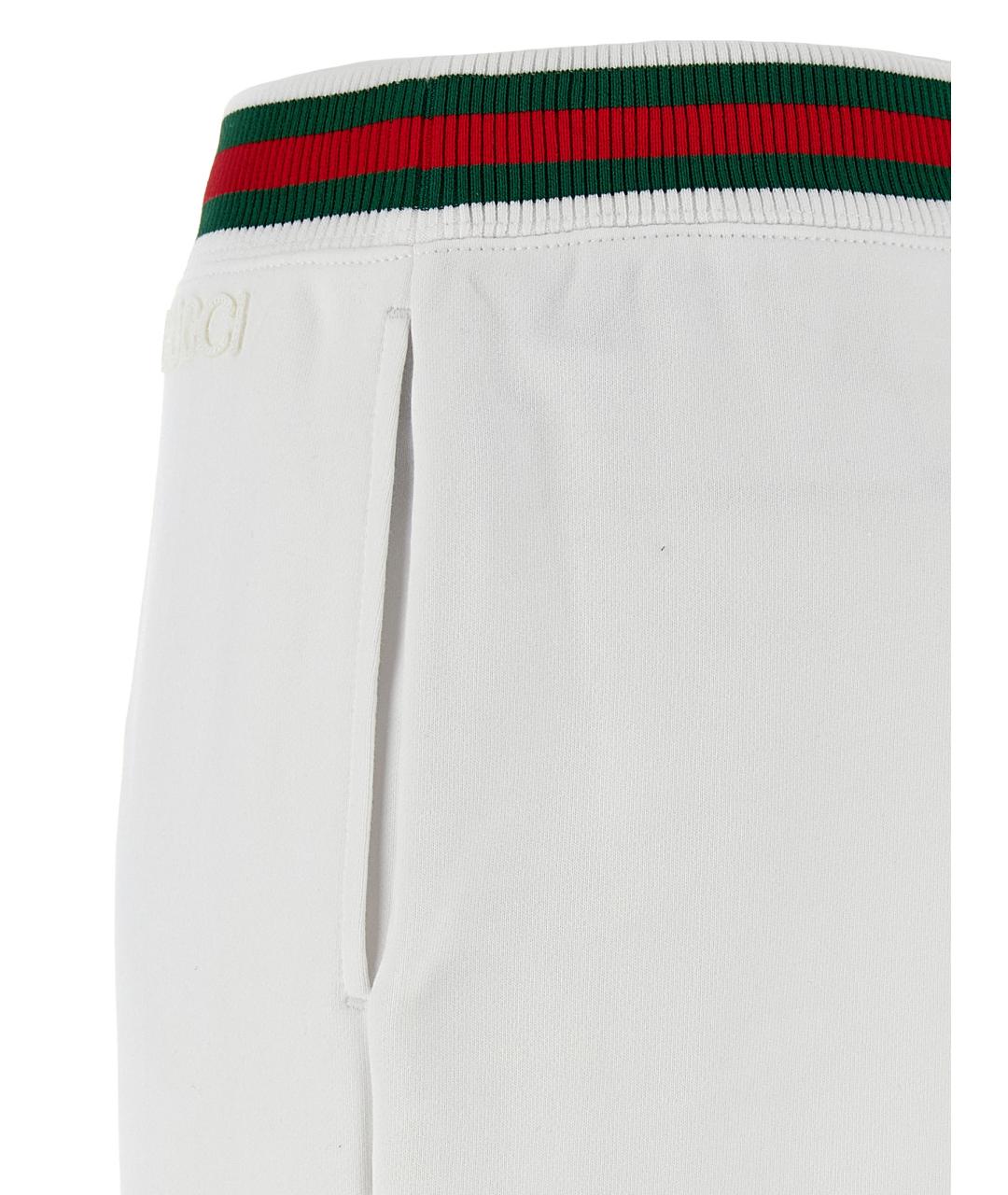 GUCCI Белая хлопковая юбка миди, фото 4