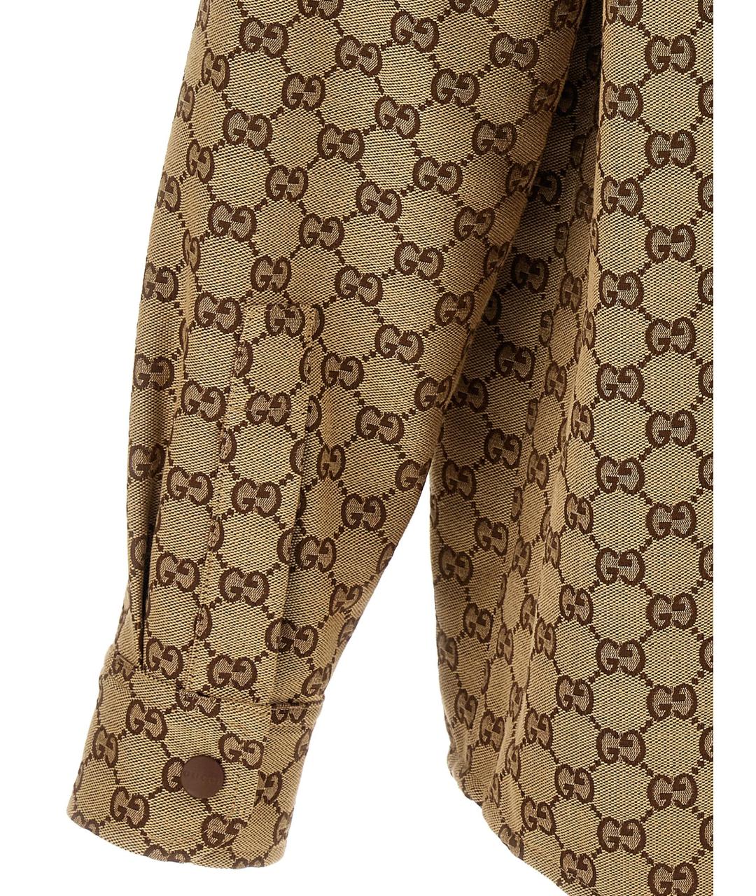 GUCCI Бежевая хлопковая куртка, фото 4