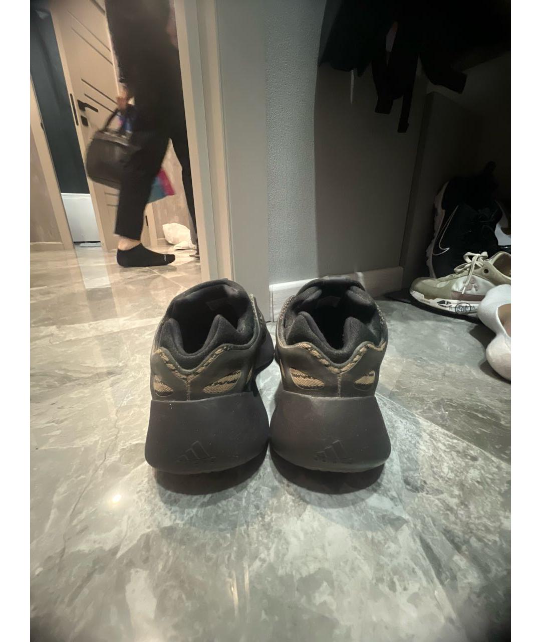 YEEZY Черные низкие кроссовки / кеды, фото 4