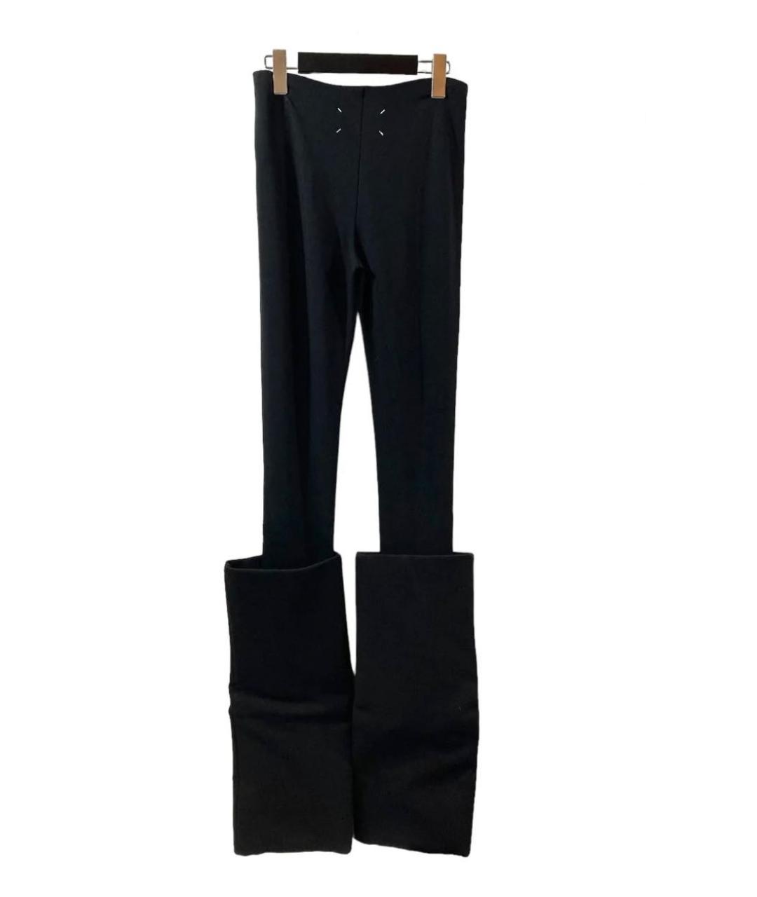 MAISON MARGIELA Черные вискозные брюки узкие, фото 2