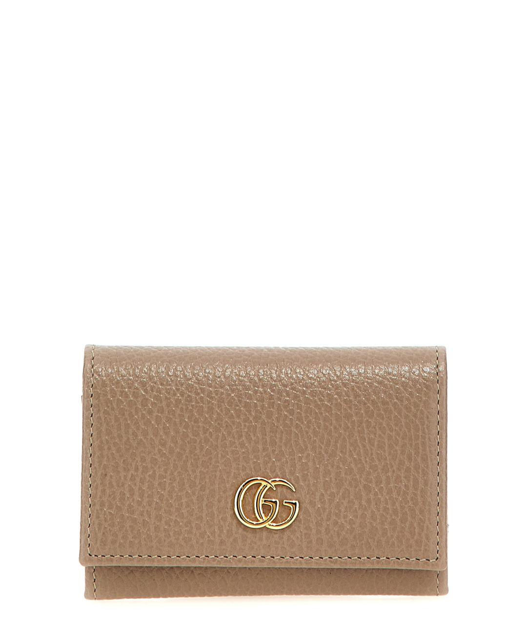 GUCCI Бежевый кожаный кардхолдер, фото 1