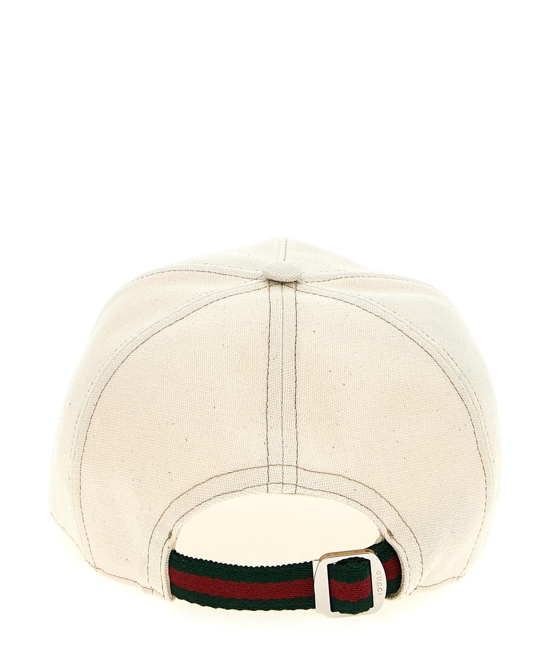 GUCCI Бежевая хлопковая кепка/бейсболка, фото 3