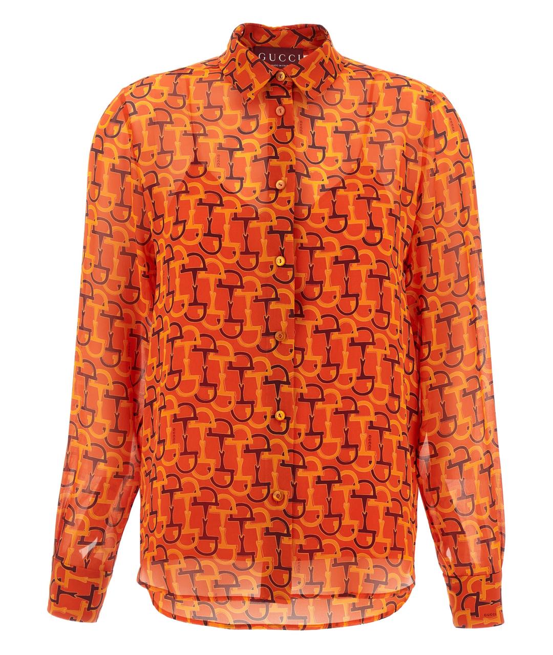 GUCCI Мульти шелковая блузы, фото 1