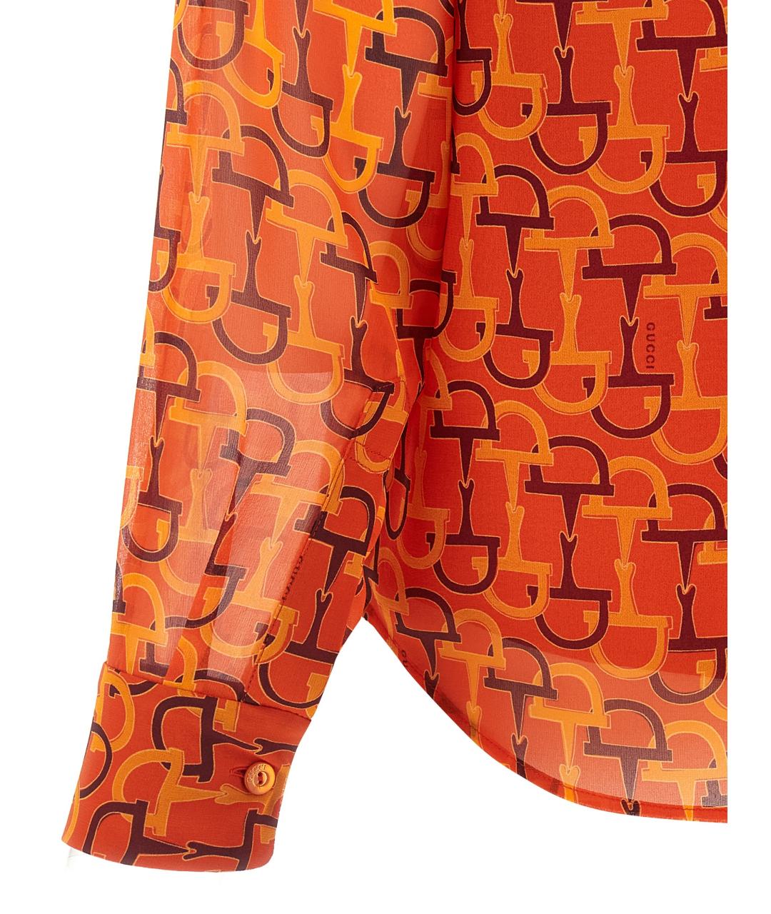 GUCCI Мульти шелковая блузы, фото 4