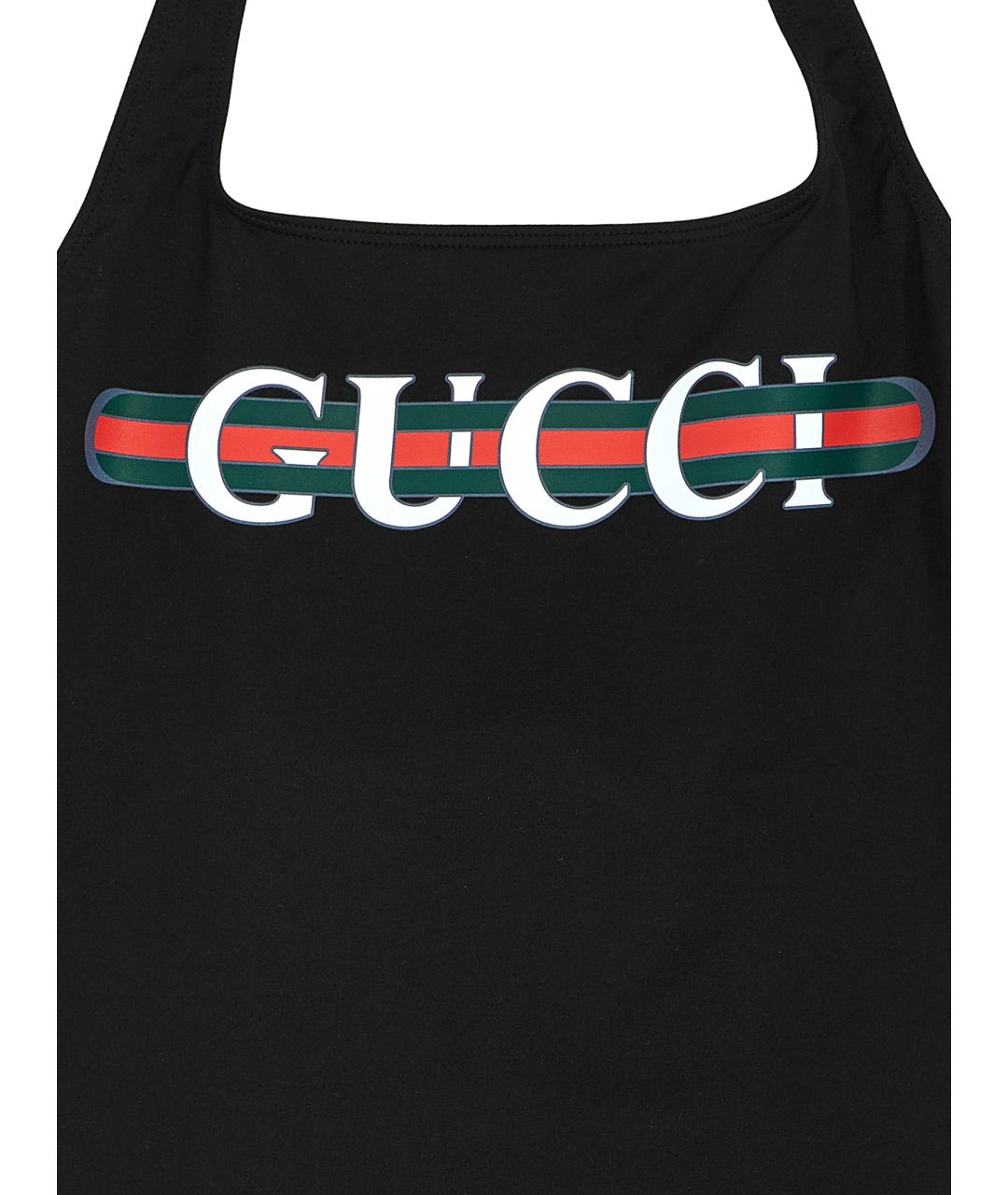 GUCCI Черный полиамидовый купальник, фото 3