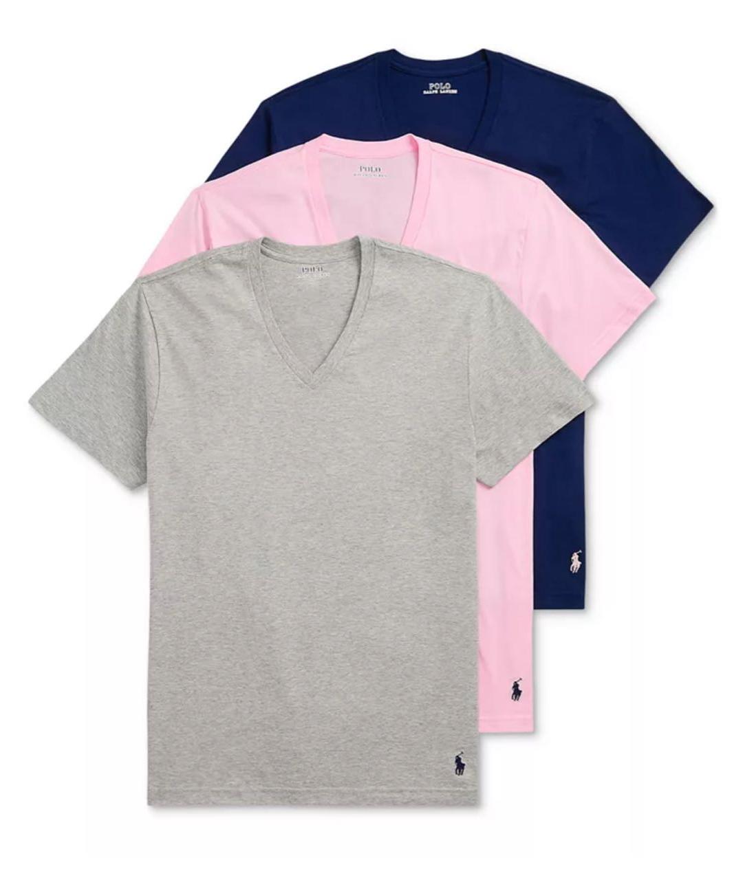 POLO RALPH LAUREN Серая хлопковая футболка, фото 3