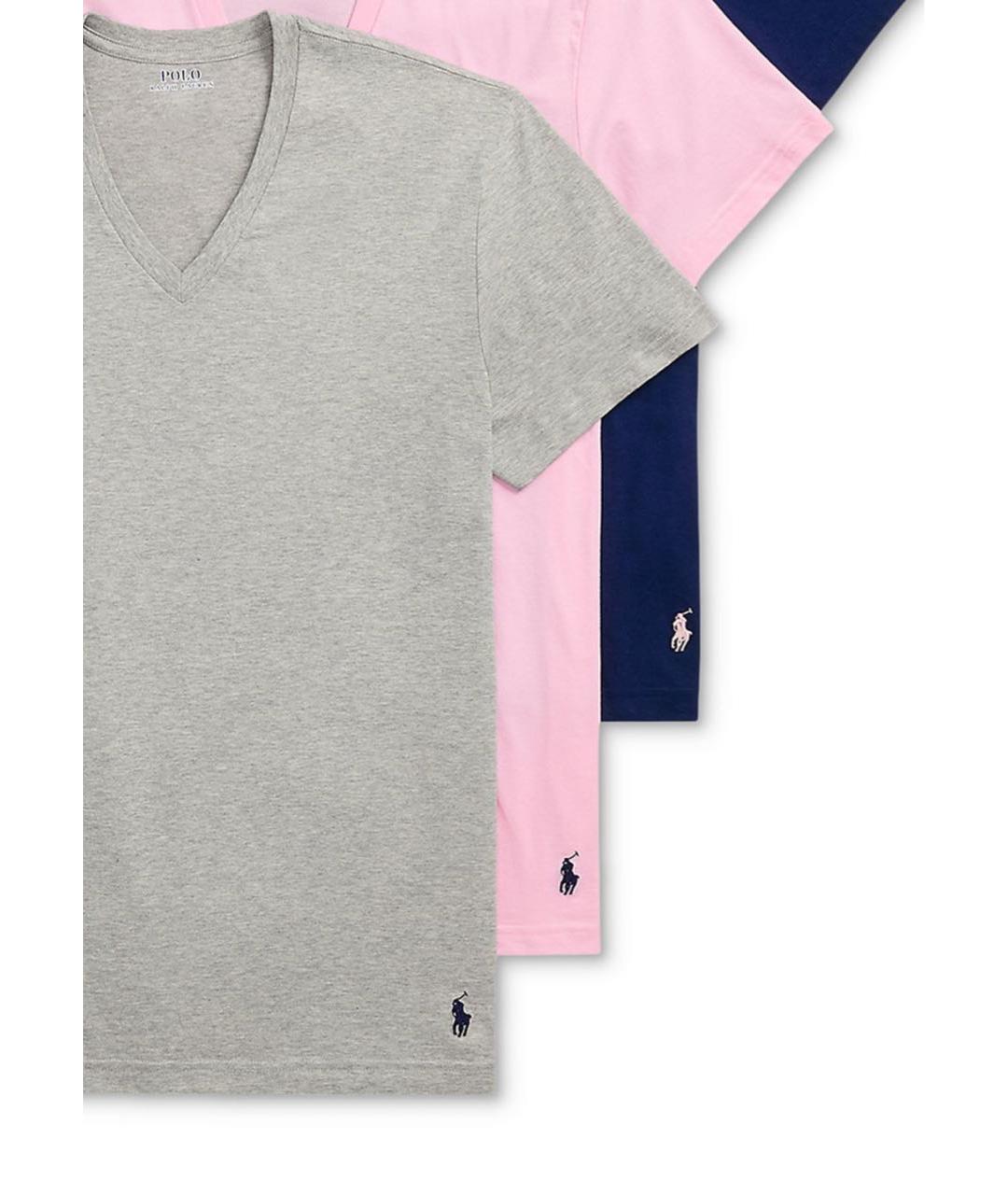POLO RALPH LAUREN Серая хлопковая футболка, фото 2