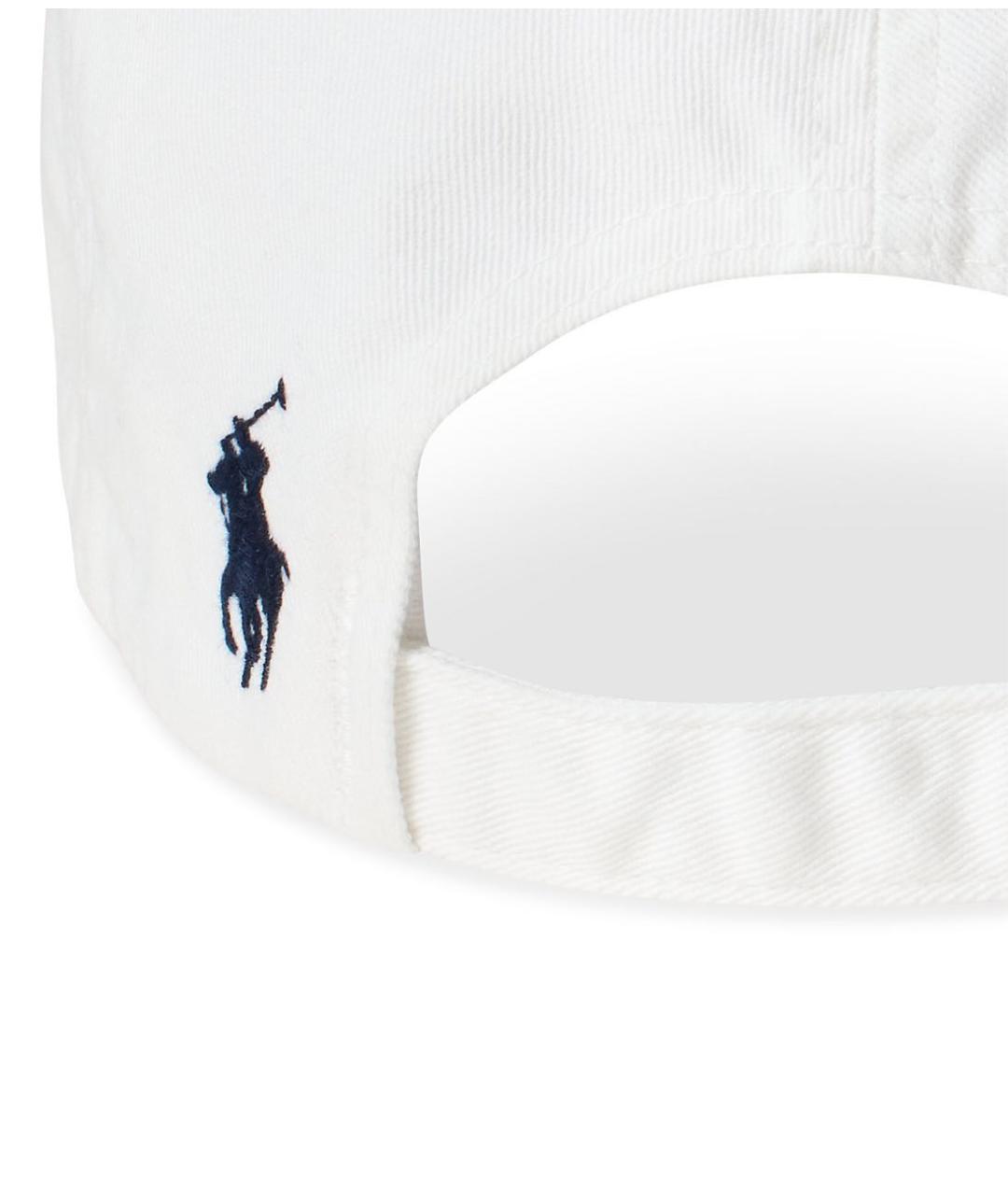 POLO RALPH LAUREN Белая хлопковая кепка/бейсболка, фото 3