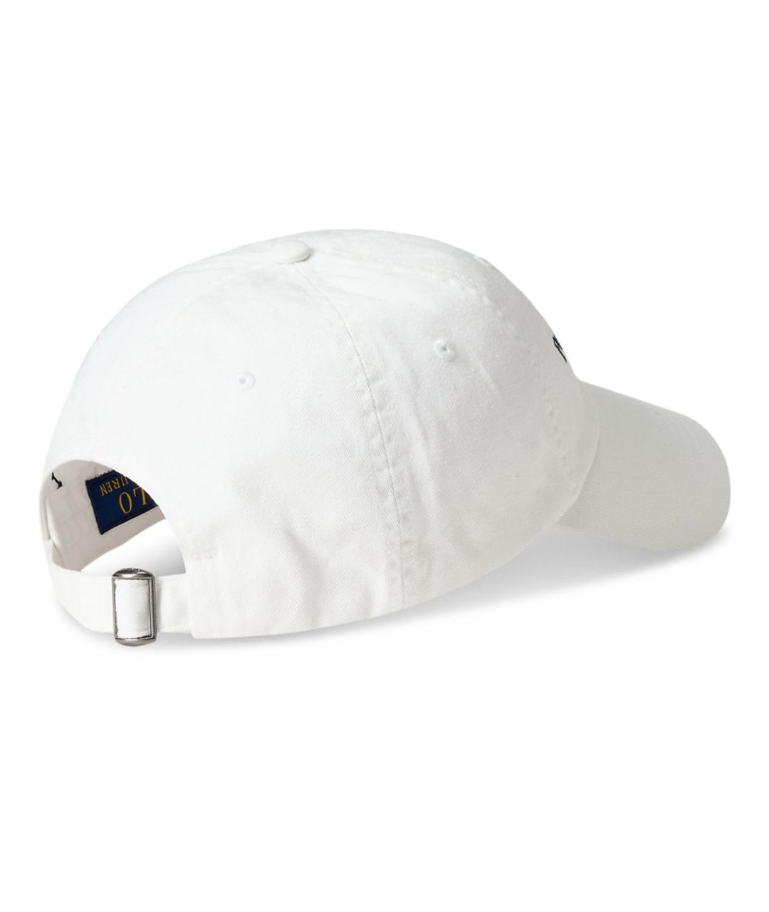 POLO RALPH LAUREN Белая хлопковая кепка/бейсболка, фото 2