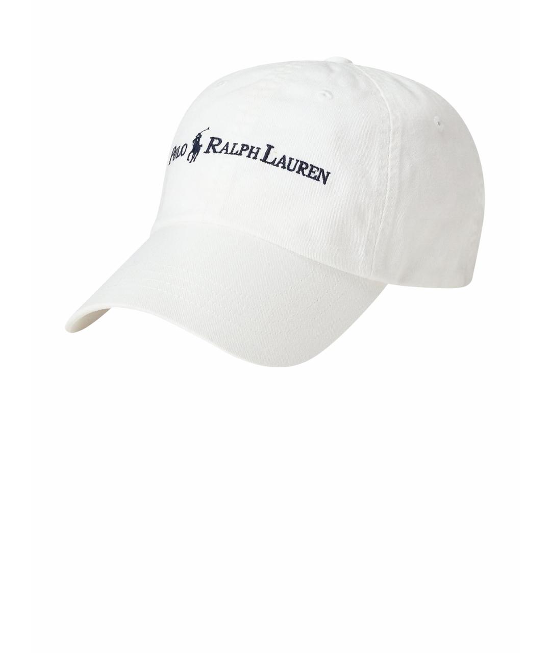 POLO RALPH LAUREN Белая хлопковая кепка/бейсболка, фото 1
