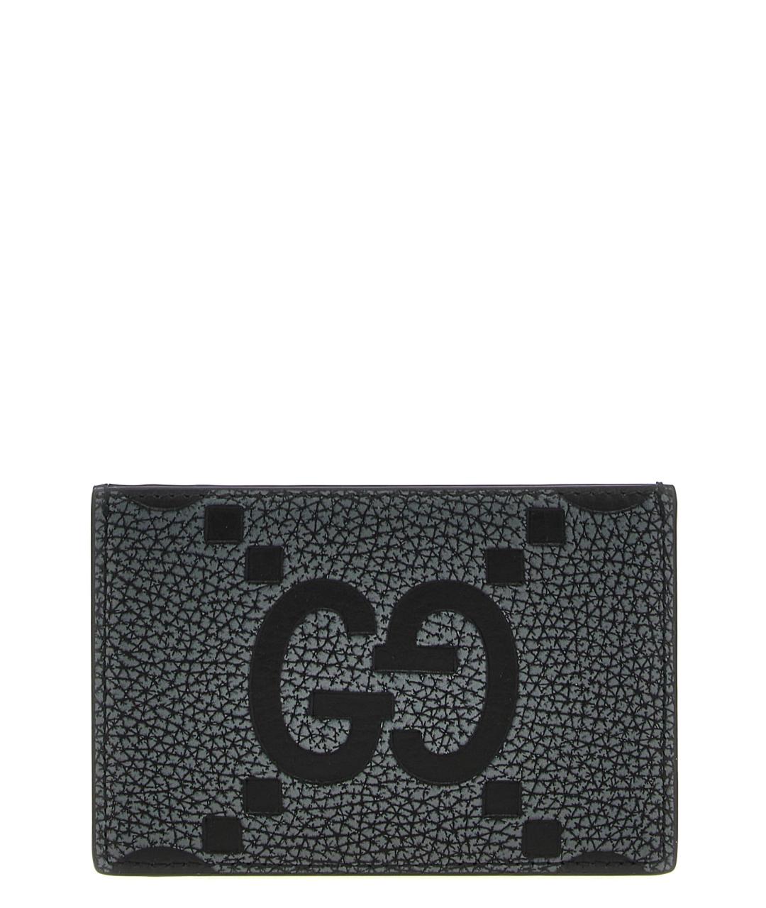 GUCCI Серый кожаный кардхолдер, фото 1