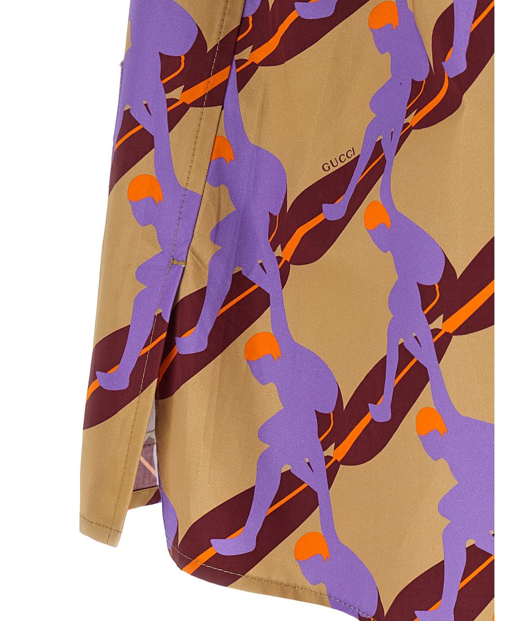 GUCCI Мульти хлопковая кэжуал рубашка, фото 4
