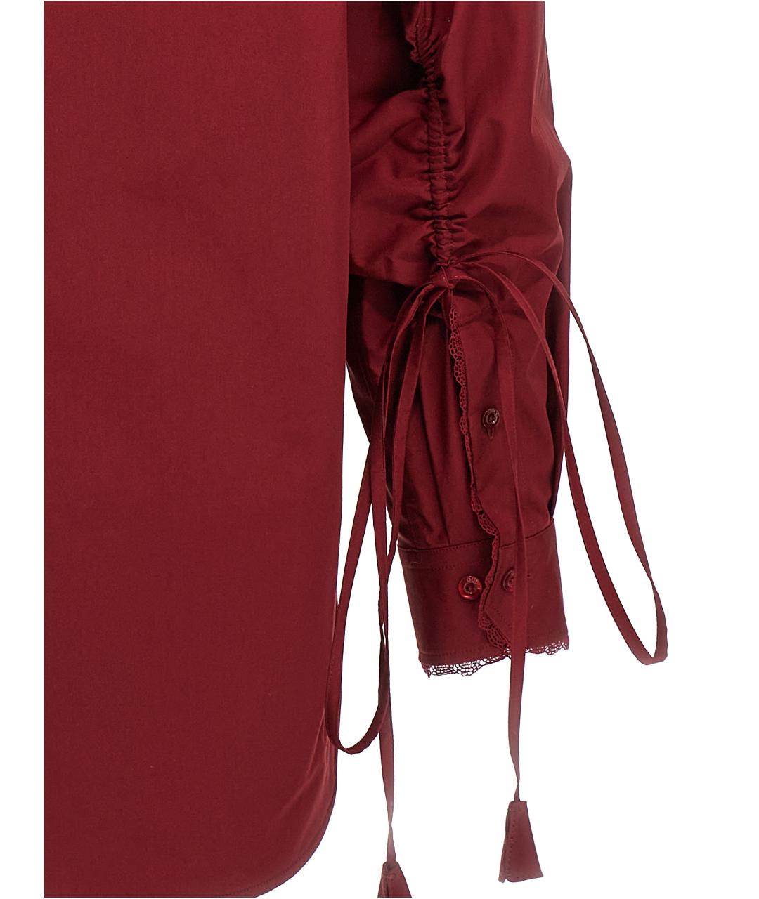 GUCCI Красная хлопковая блузы, фото 5