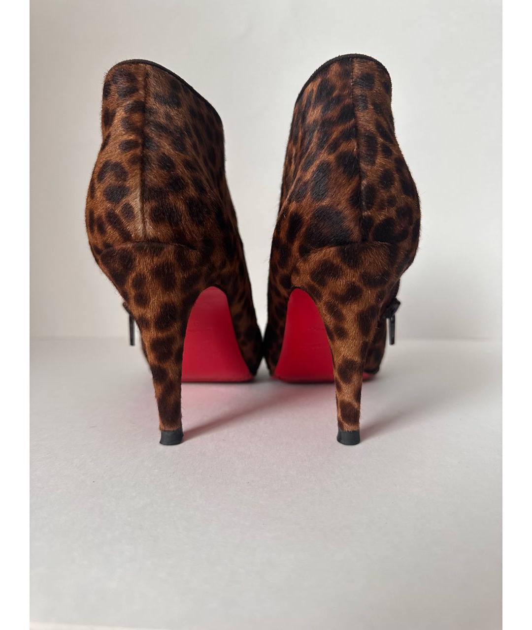 CHRISTIAN LOUBOUTIN Коричневые ботильоны, фото 4