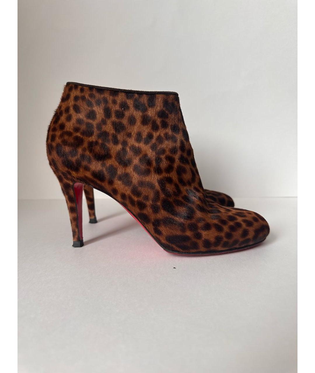 CHRISTIAN LOUBOUTIN Коричневые ботильоны, фото 8
