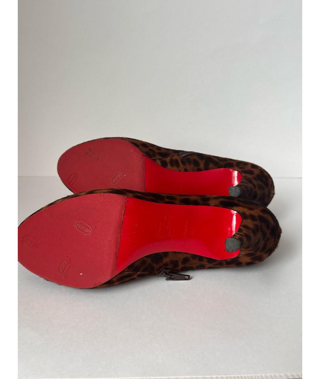 CHRISTIAN LOUBOUTIN Коричневые ботильоны, фото 6