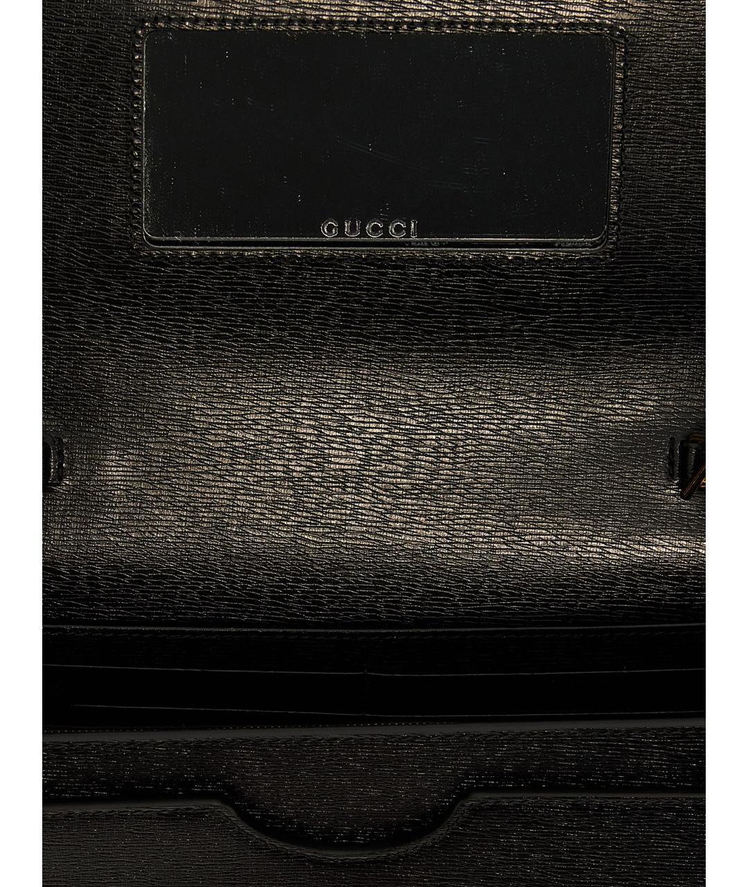 GUCCI Черный кожаный кошелек, фото 4