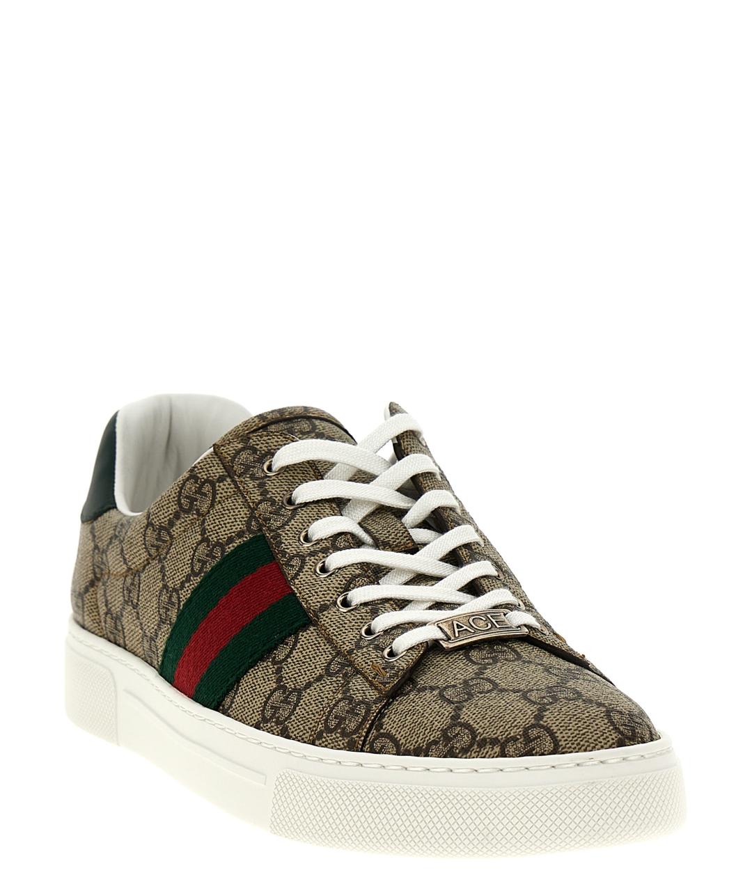 GUCCI Мульти текстильные кеды, фото 2