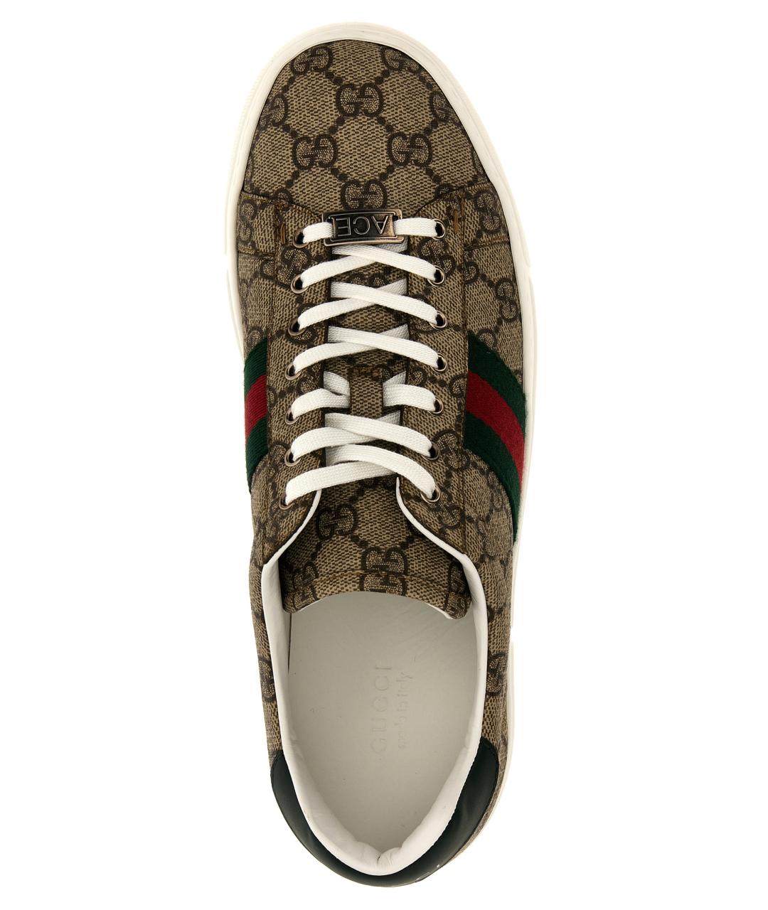 GUCCI Мульти текстильные кеды, фото 4