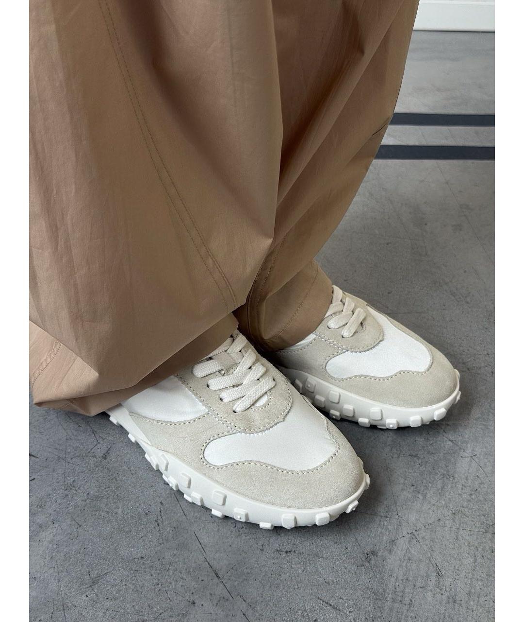 JIL SANDER Серые текстильные кроссовки, фото 4
