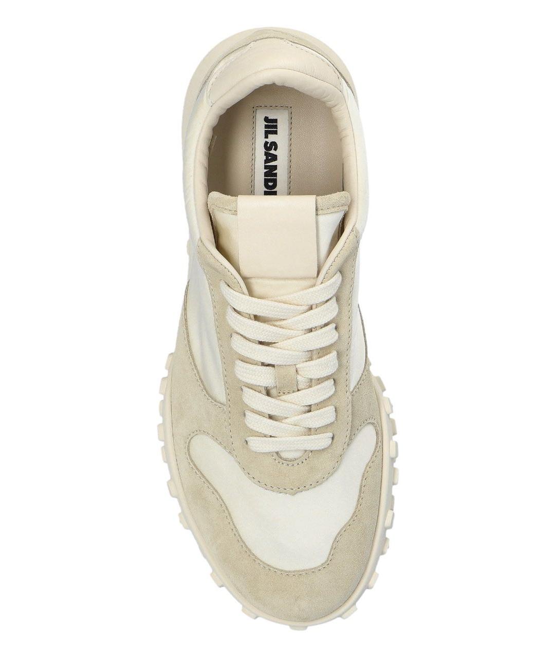 JIL SANDER Серые текстильные кроссовки, фото 3