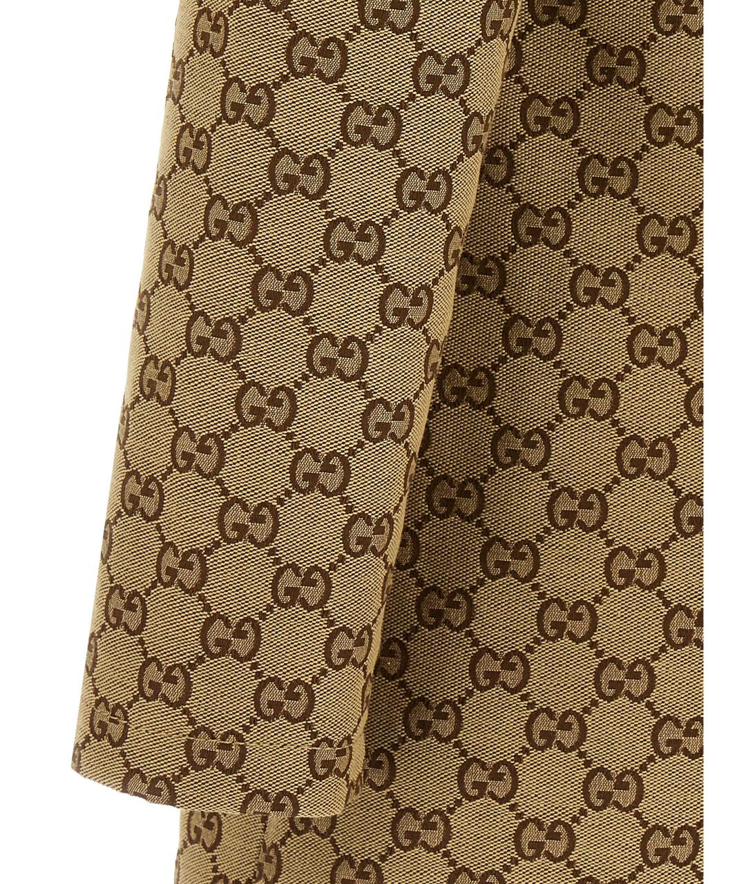 GUCCI Коричневое хлопковое платье, фото 4