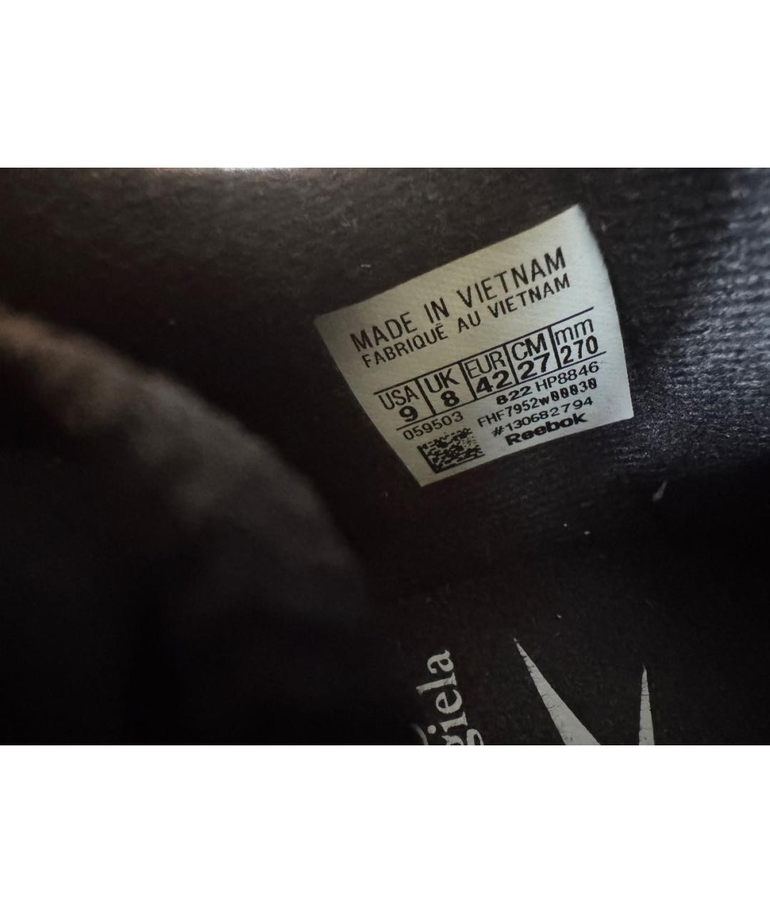 MAISON MARGIELA Черные низкие кроссовки / кеды, фото 4