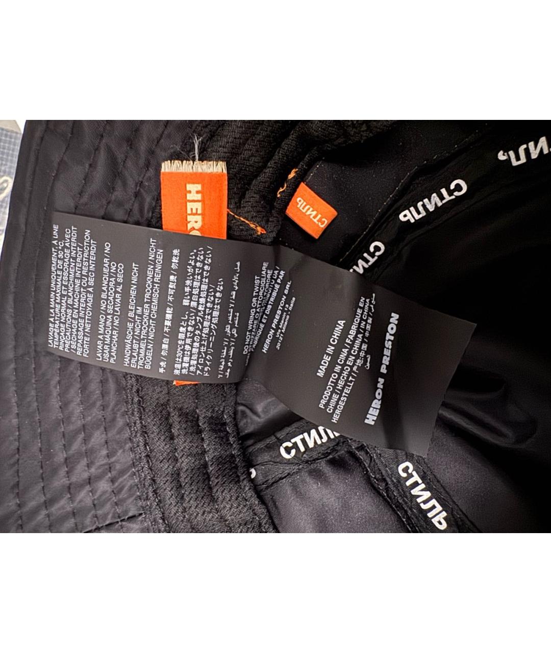 HERON PRESTON Черная синтетическая шляпа, фото 4