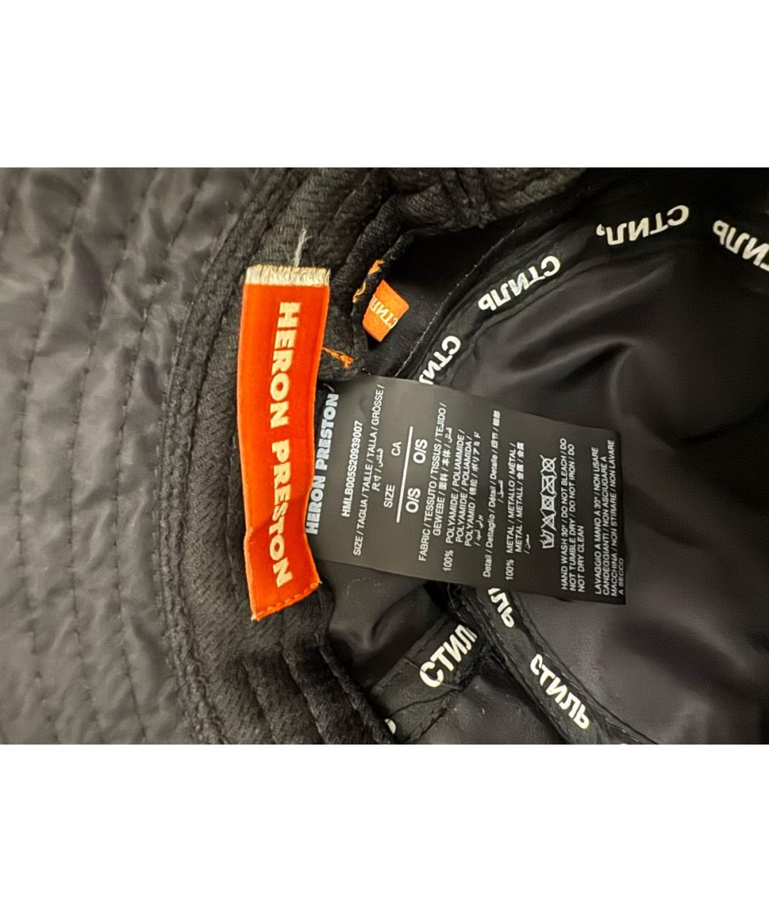 HERON PRESTON Черная синтетическая шляпа, фото 3