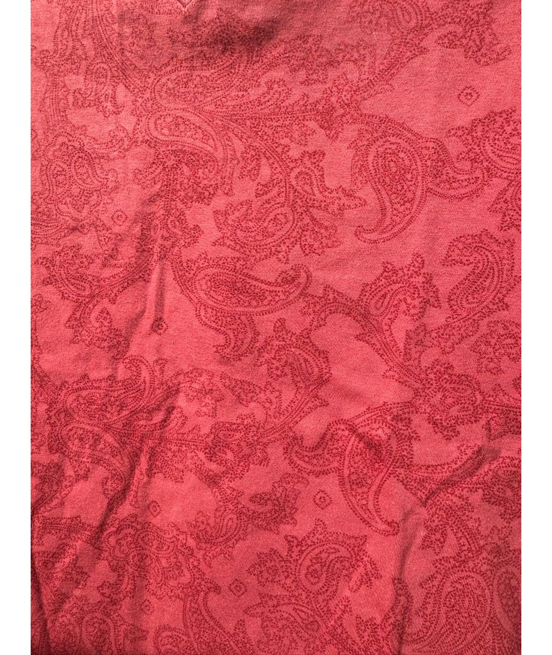 ETRO Коралловая хлопковая футболка, фото 6